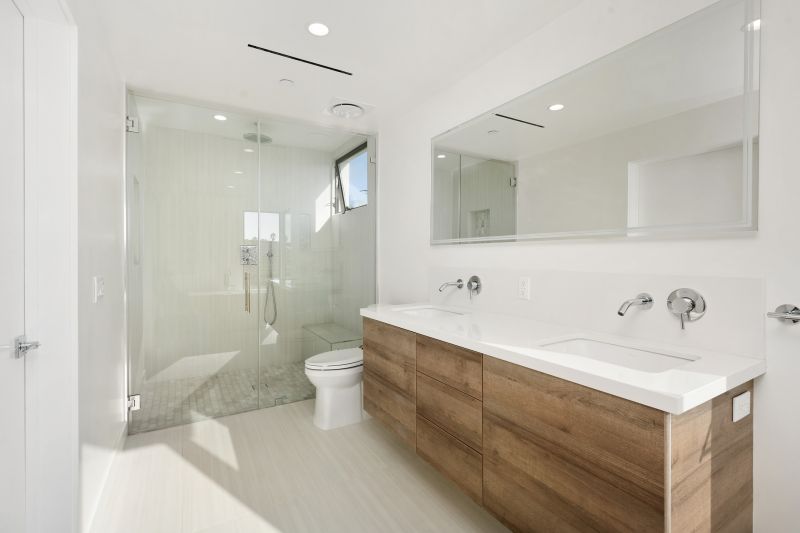 Elegant Bathroom with Custom Storage